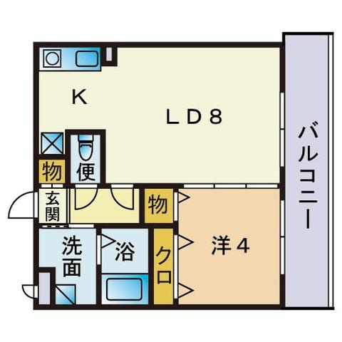 グランヴェールの間取り|グランヴェール（1LDK）