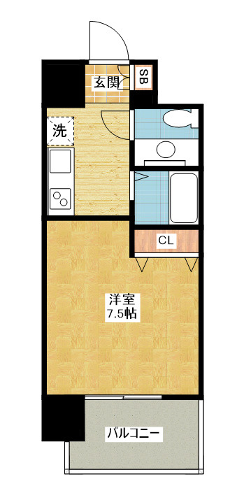 フロンティアタワー名駅南❘名古屋市の賃貸ならMy賃貸の間取り|フロンティアタワー名駅南