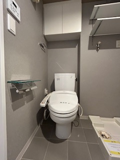 SERENiTE江坂四番館のトイレ|落ち着いた色調のトイレです