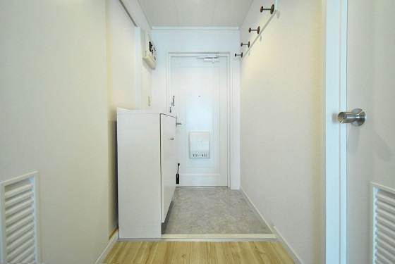 港区海岸３丁目の賃貸マンションの玄関|リノベーション