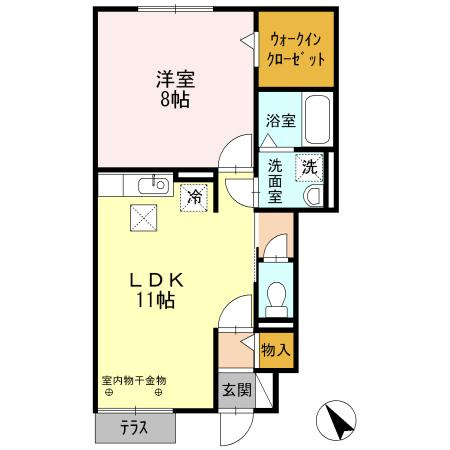 【間取り】 | クレールカルチェⅥ