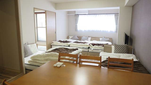 むつみ庵新今宮の寝室