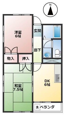 キャッスルK・Sの間取り