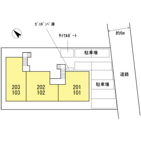 ミーツハオスＫⅡ（ケイツー）【キャッシュバック対象物件】の区画図