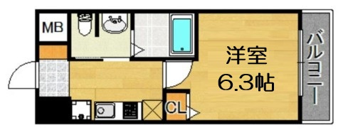 【間取り】 | グランパシフィック聖天坂