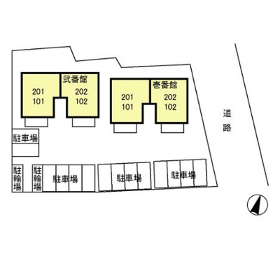 【区画図】 | コンフォート壱番館・弐番館