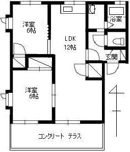 【間取り】 | ヴィラエーデルＢ