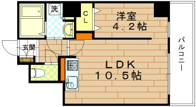 モンドール西院の間取り