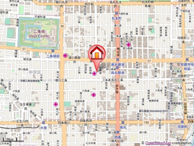 ベラジオ烏丸三条の地図|地図