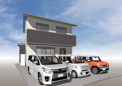 【外観パース】 | 高知市薊野東町4号地 | プランイメージ図