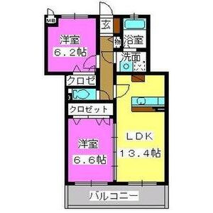 プラザ社田【10,000円キャッシュバック対象物件】の間取り
