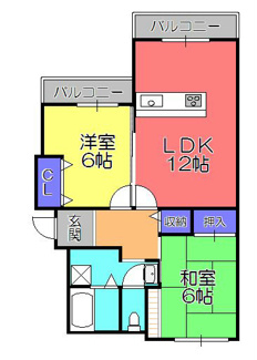 【間取り】 | 平和マンションI