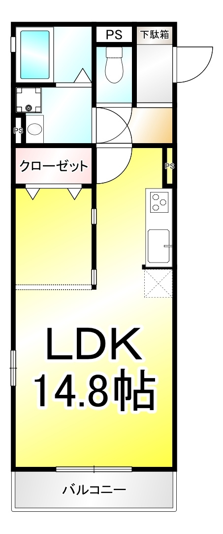 イナダ　バイシュラインの間取り