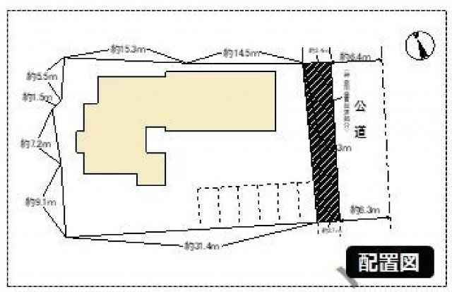 伊勢原市日向　中古戸建の区画図