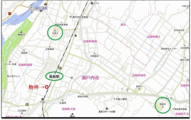 瀬戸内市長船町福岡　Ⅱ期の周辺