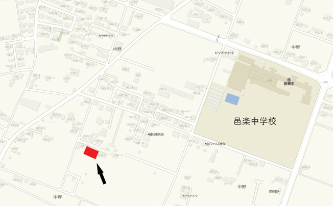 【地図】 | 売地：邑楽町中野125坪