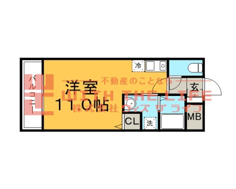 ヒルズ六ツ門の間取り