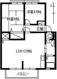 【間取り】 | ドリームハイツB
