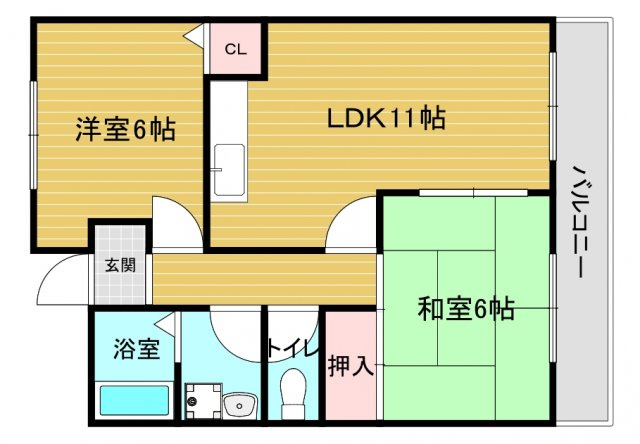 メゾンベルエールの間取り