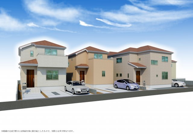 リーブルガーデンズ児島・赤崎１丁目の外観パース