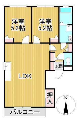 スクエアⅡの間取り