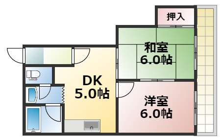 【間取り】 | 三友ハイツ　仲介手数料無料