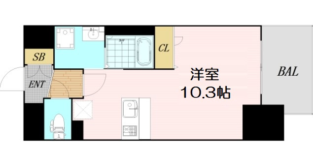 【間取り】 | プレサンス新町ウィズ ジョイ