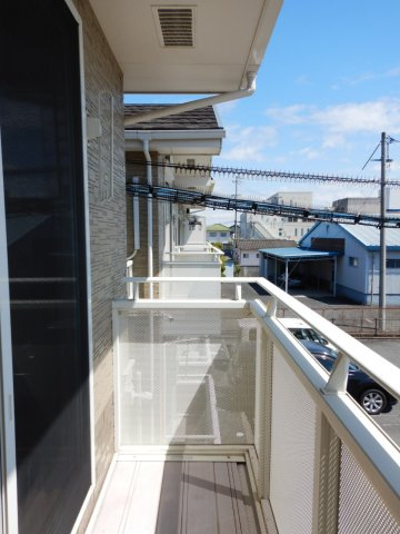 グランパレＫ Aのバルコニー|総社市井手　グランパレＫ　1LDＫ　バルコニー