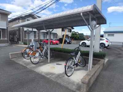 【その他共用部分】 | グランパレＫ A | 総社市井手　グランパレＫ　1LDＫ　駐輪場