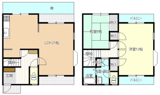 【間取り】 | アコレ府中A棟