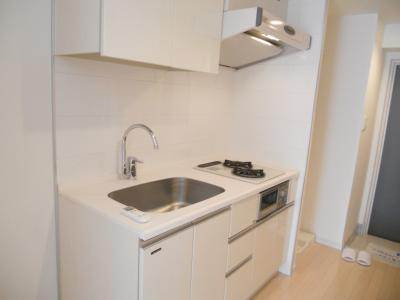 グラマシー京都（旧リエトコート塩小路堀川）のキッチン|2口ガスシステムキッチン