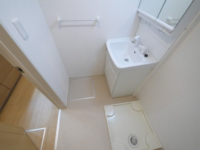 ミニョンフルールの洗面所|コンパクトで使いやすい洗面所