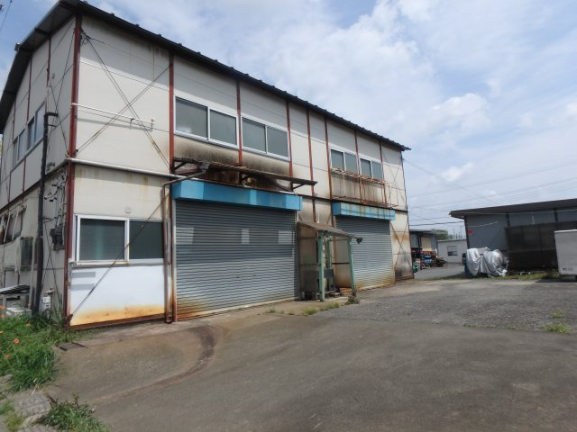 小嶋堀之内倉庫・事務所の外観|退去前の為、現借主入居前の写真となります