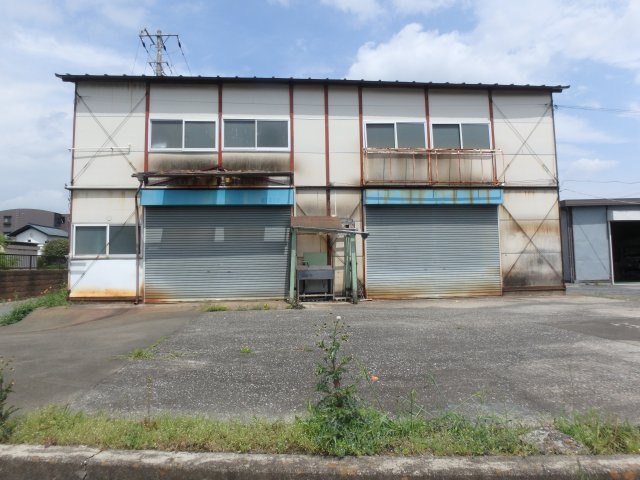 小嶋堀之内倉庫・事務所の外観|退去前の為、現借主入居前の写真となります