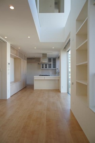 中央区日本橋小舟町の賃貸マンションの居間・リビング