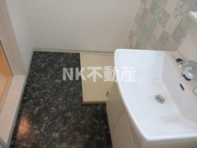 【洗面所】 | メゾンイサム（新深江賃貸） | スペースが確保できる洗面所です