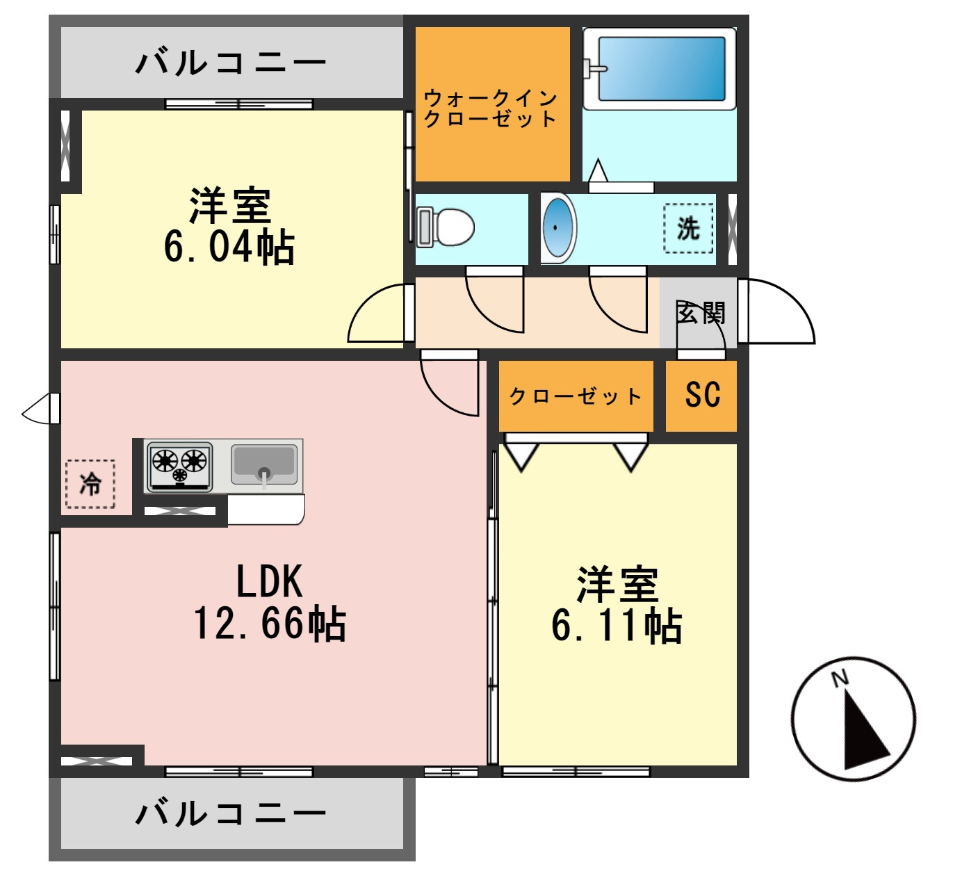 セレシェイラ参番館の間取り