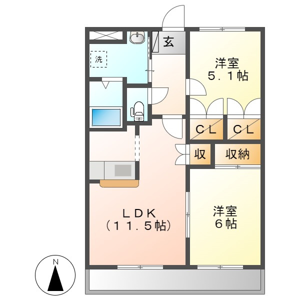 グーズベリー・アイの間取り