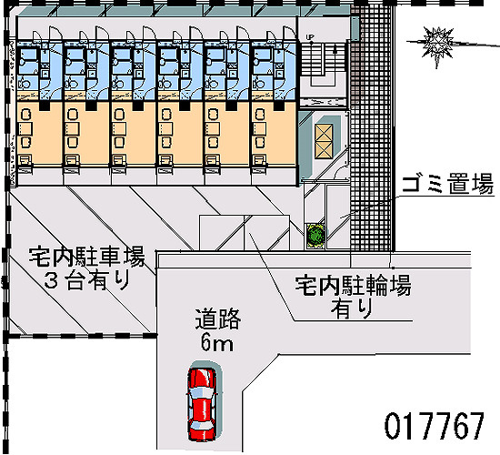 レオパレスルーチェの区画図