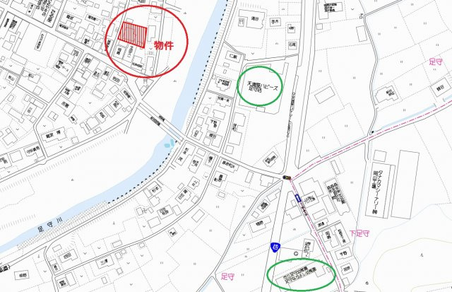 岡山市北区足守の周辺