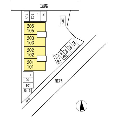 セジュールＫの区画図