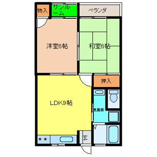 【間取り】 | サザンアルファ岡田