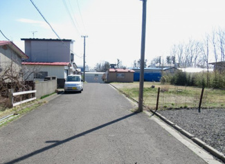 【前面道路含む現地写真】 | 能代市河戸川中谷地・売地