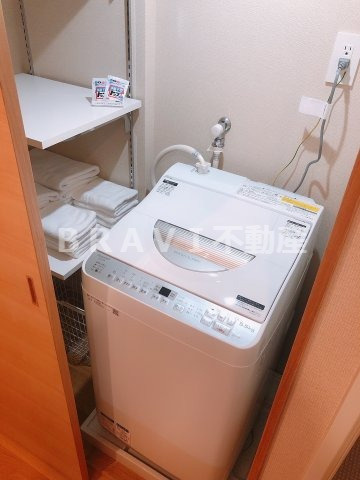 おおきに東心斎橋ビル　BRAVI不動産の設備|【おおきに東心斎橋ビル】洗濯機置場