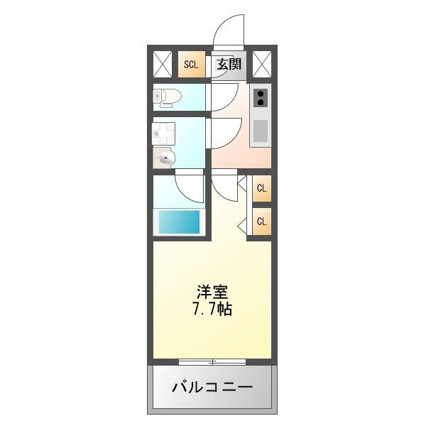 スプランディッド三国Ⅰの間取り
