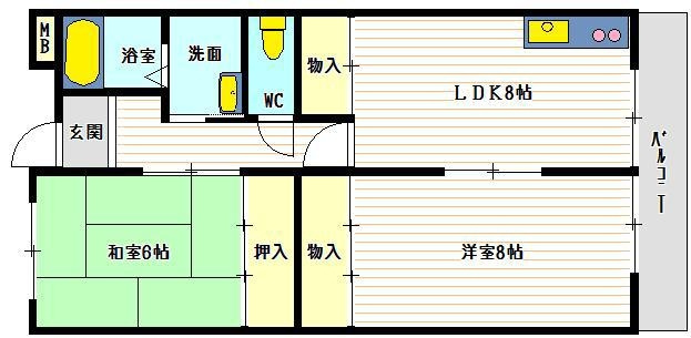 メゾン桑原3の間取り
