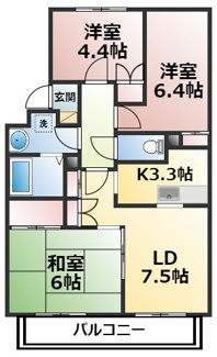 【間取り】 | プチフォーレ高森Ⅰ