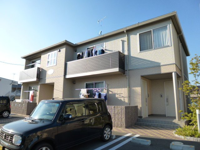 倉敷市水江のアパートの外観