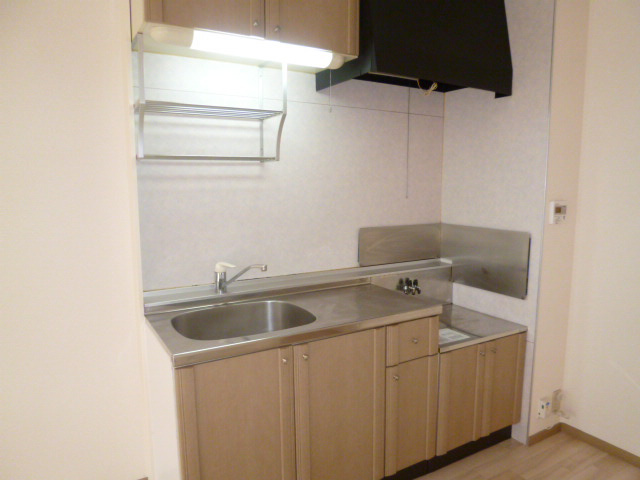 レイモンドサンヴィレッジＢのキッチン|ガスコンロ設置可