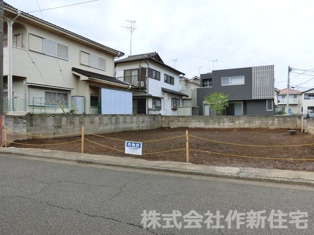 八千代市大和田新田　売地　約４７坪　建築条件なしの前面道路含む現地写真